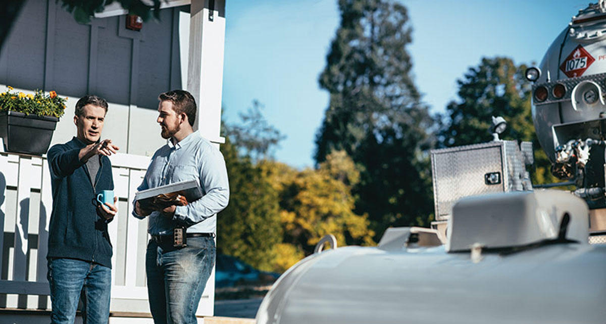 Propane Tank Installation Sturgeon Bay Door County, WI